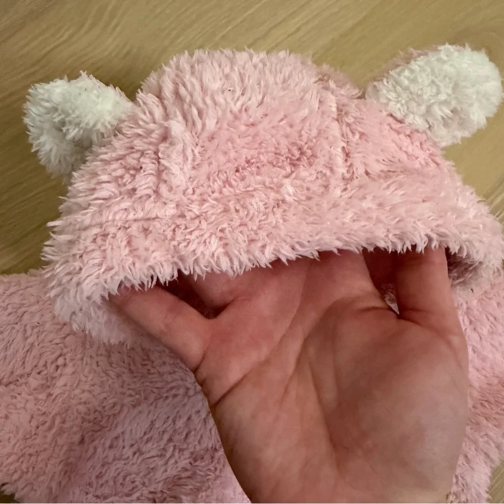 Patagonia Fuzzy Pink Bear Jacket - 3-6 months